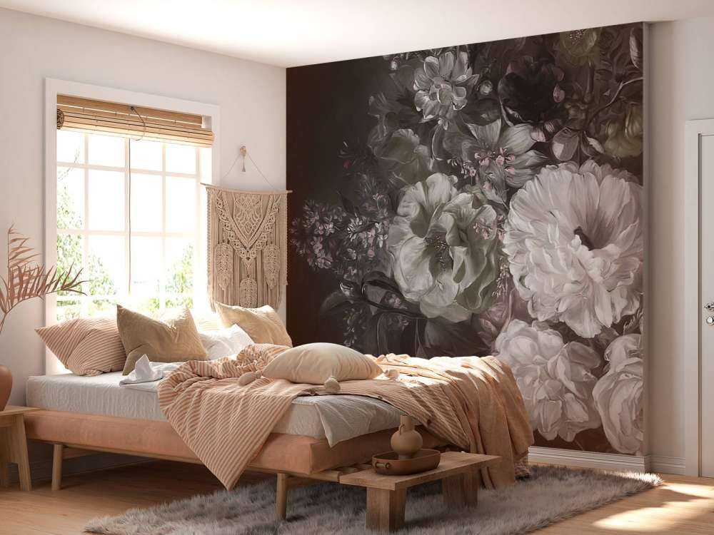 Bukett med lilla grønn