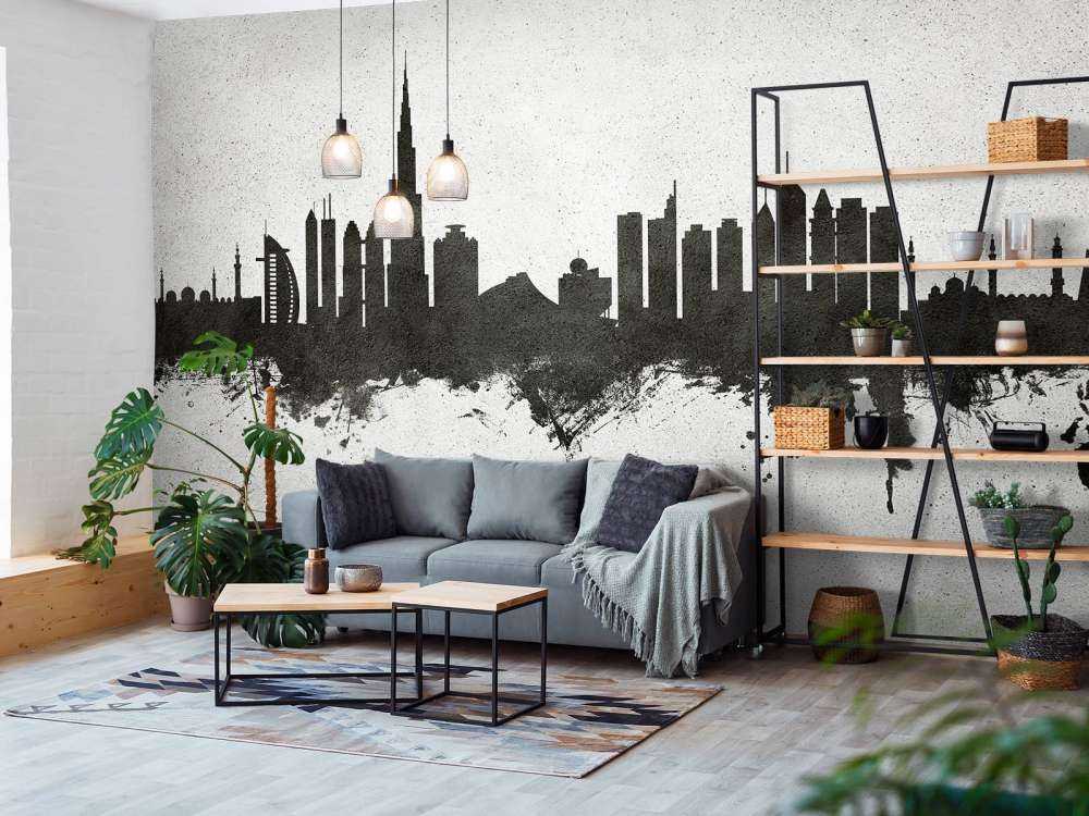 Akvarell silhuett, Dubai