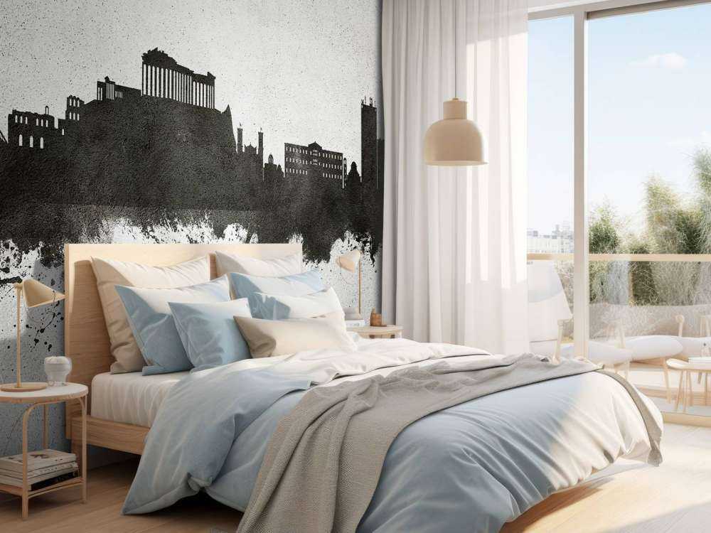 Akvarell silhuett, Athen