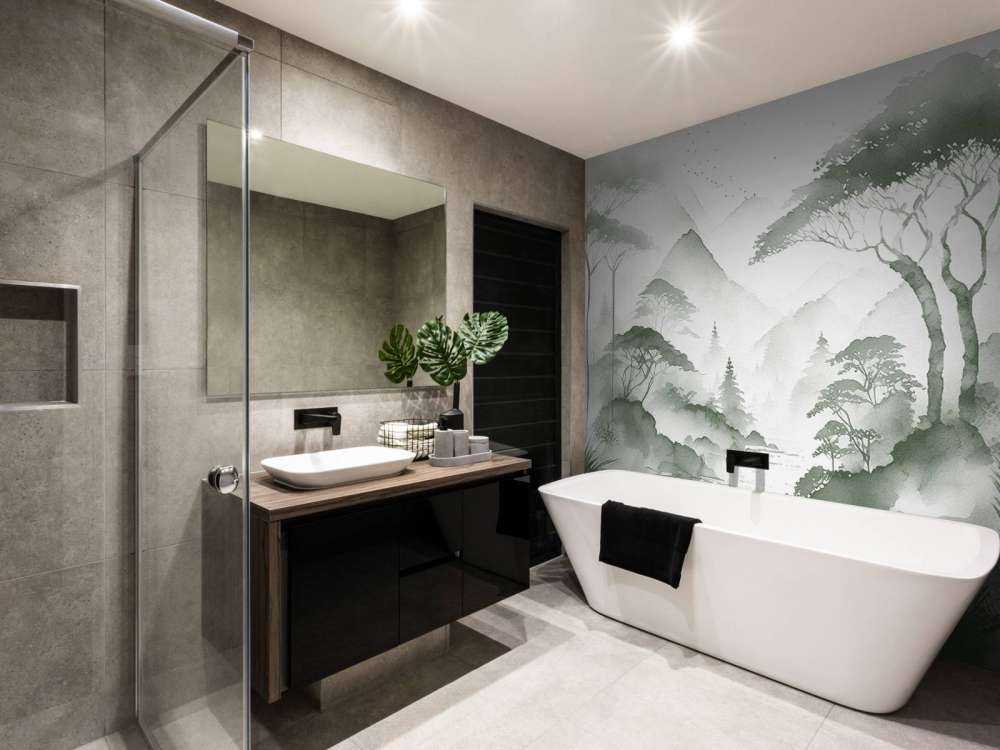 Fjellsjø i Tåkete Blekk, grønn