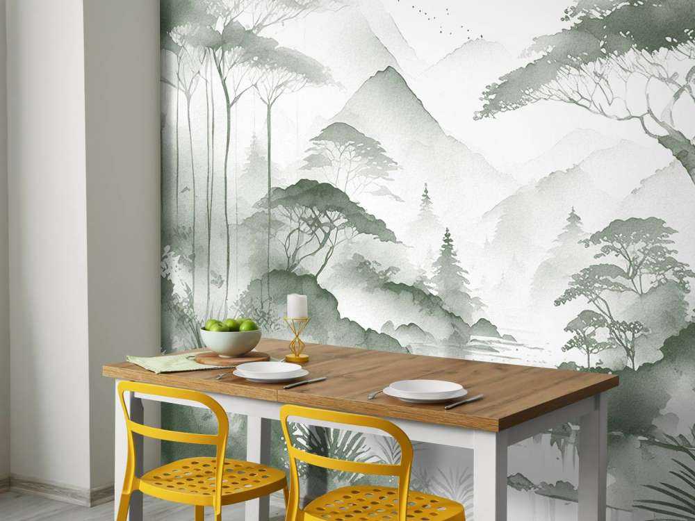 Fjellsjø i Tåkete Blekk, grønn