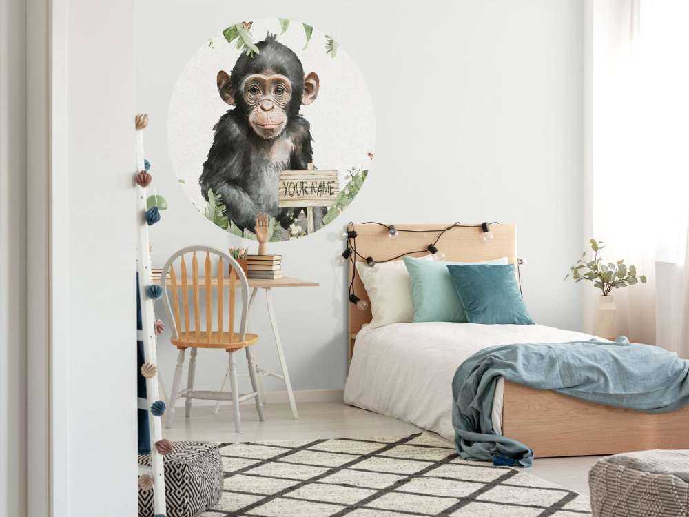 Sjimpansebaby i jungelen