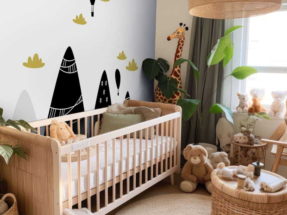 Fjell i svart og hvitt