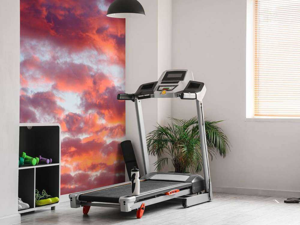 solnedgang på himmelen