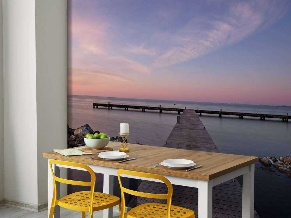 Nydelig stillas ved soloppgang