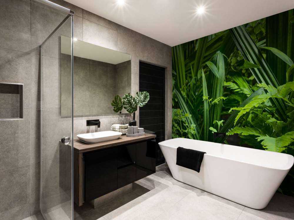 Panorama med planter