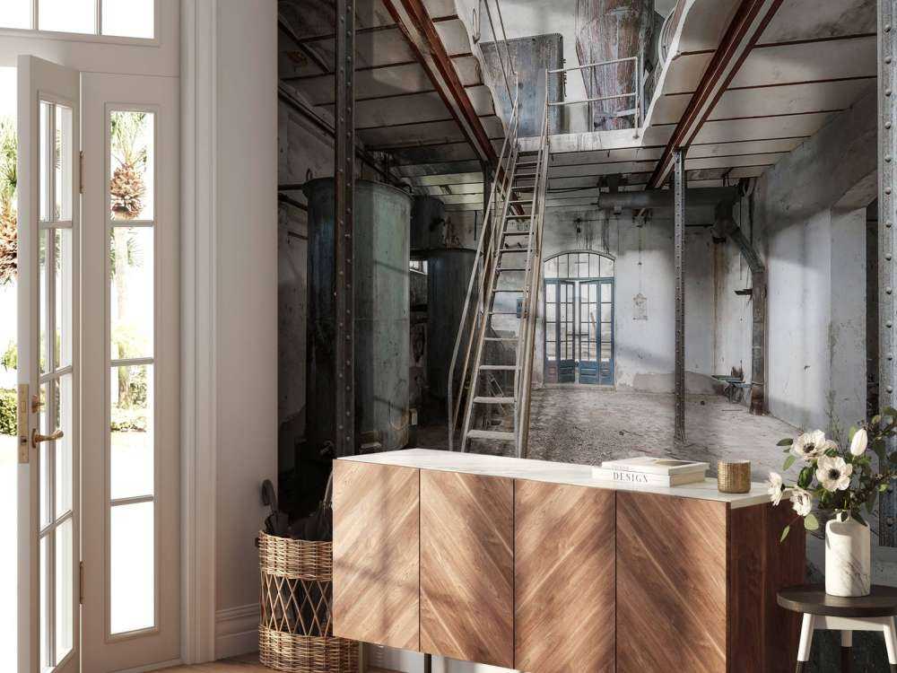 Forlatt gammel fabrikk