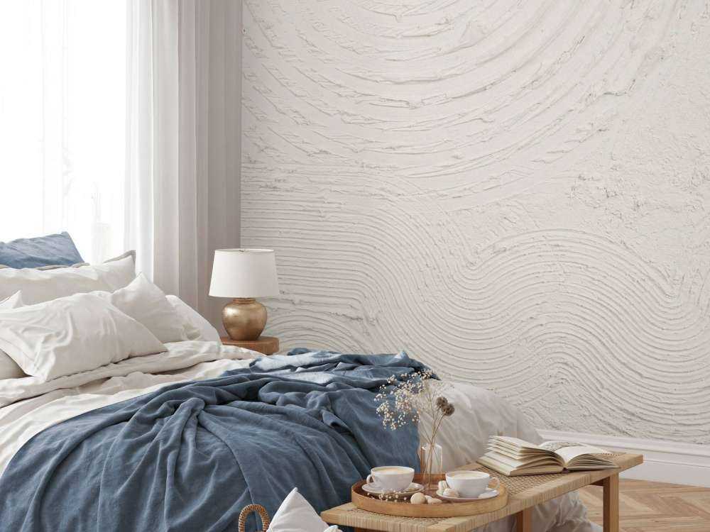 Organiske former og linjer i off-white