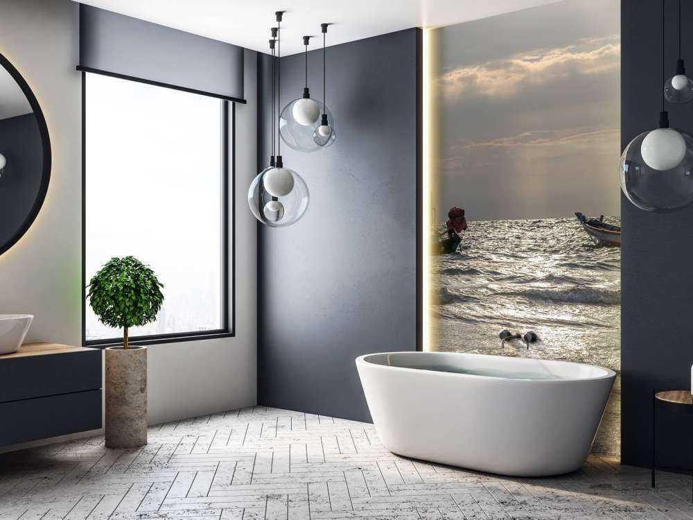 Natten faller på Kho Pipi Island (Thailand)