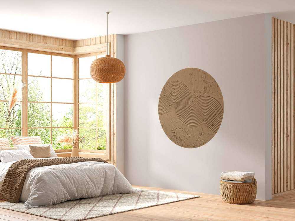 Zen hage struktur i brun