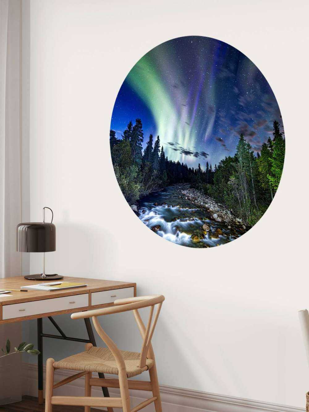 Brooklet under nordlyset