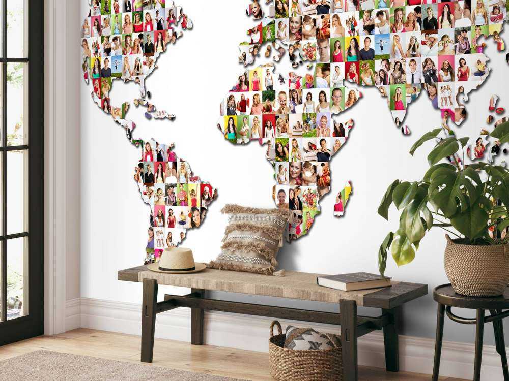 Verdenskart dannet av bilder