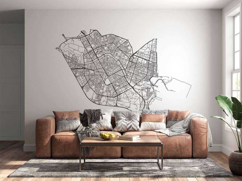 Kart over Valencia, hvitt