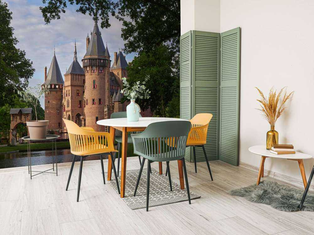 Castle foran De Haar Castle fra hagen