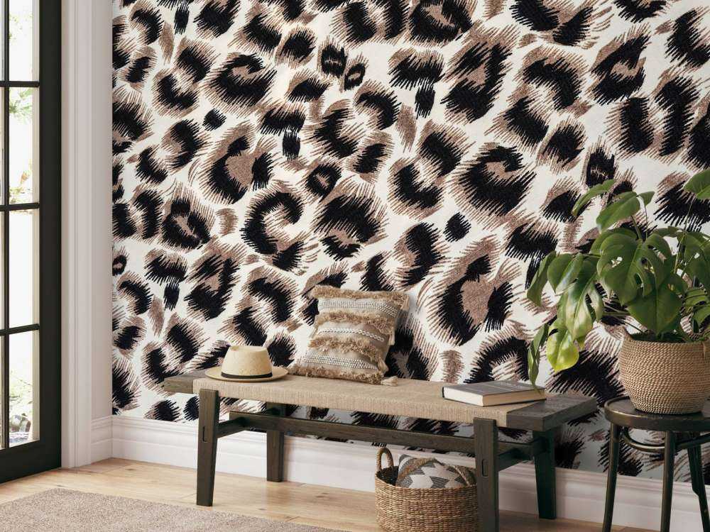 Beige farget panter pels