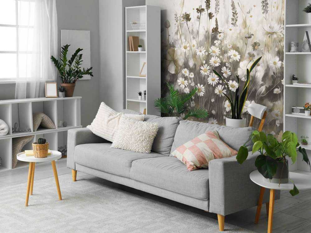 Frodig grönska av sommar varm taupe