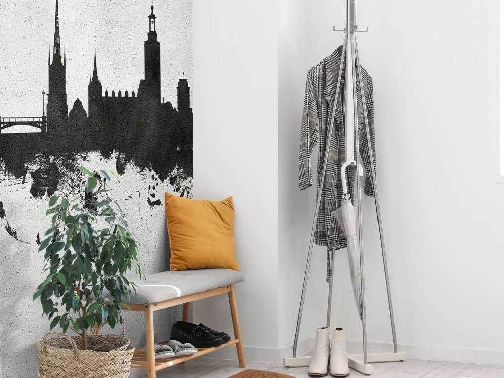 Akvarell silhuett, Stockholm