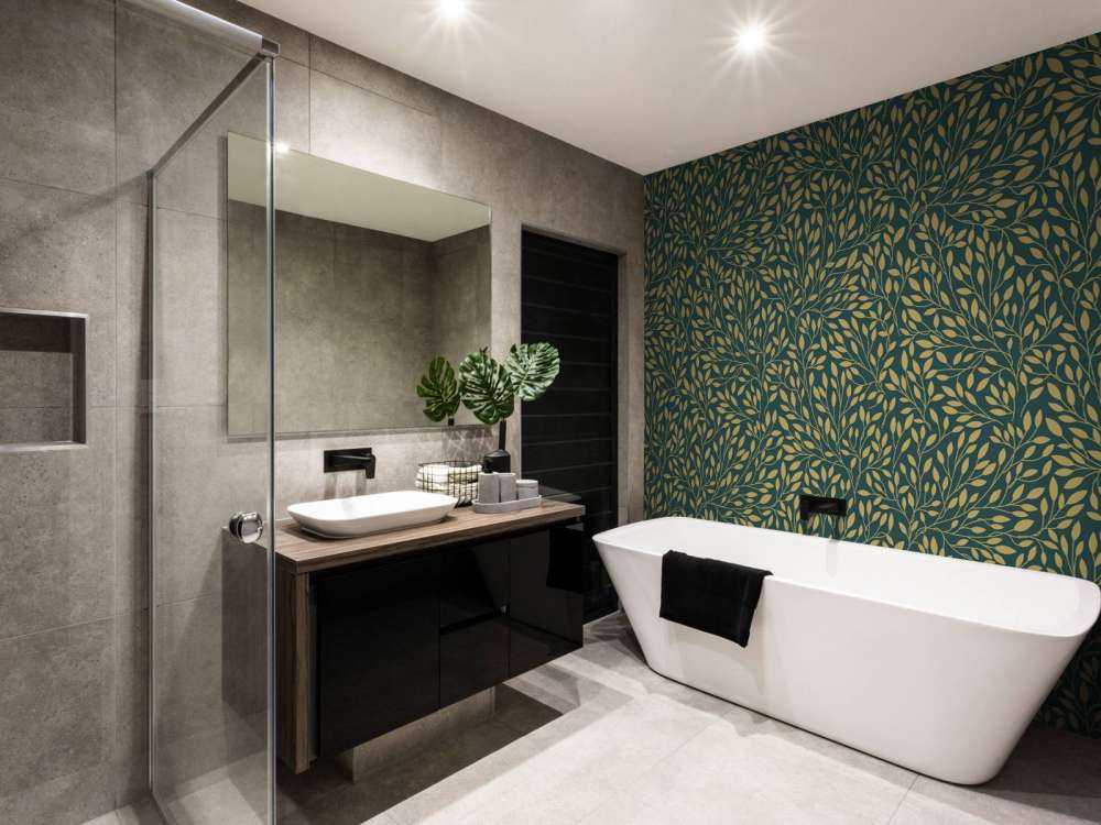 Lyxigt blommönster gult guld