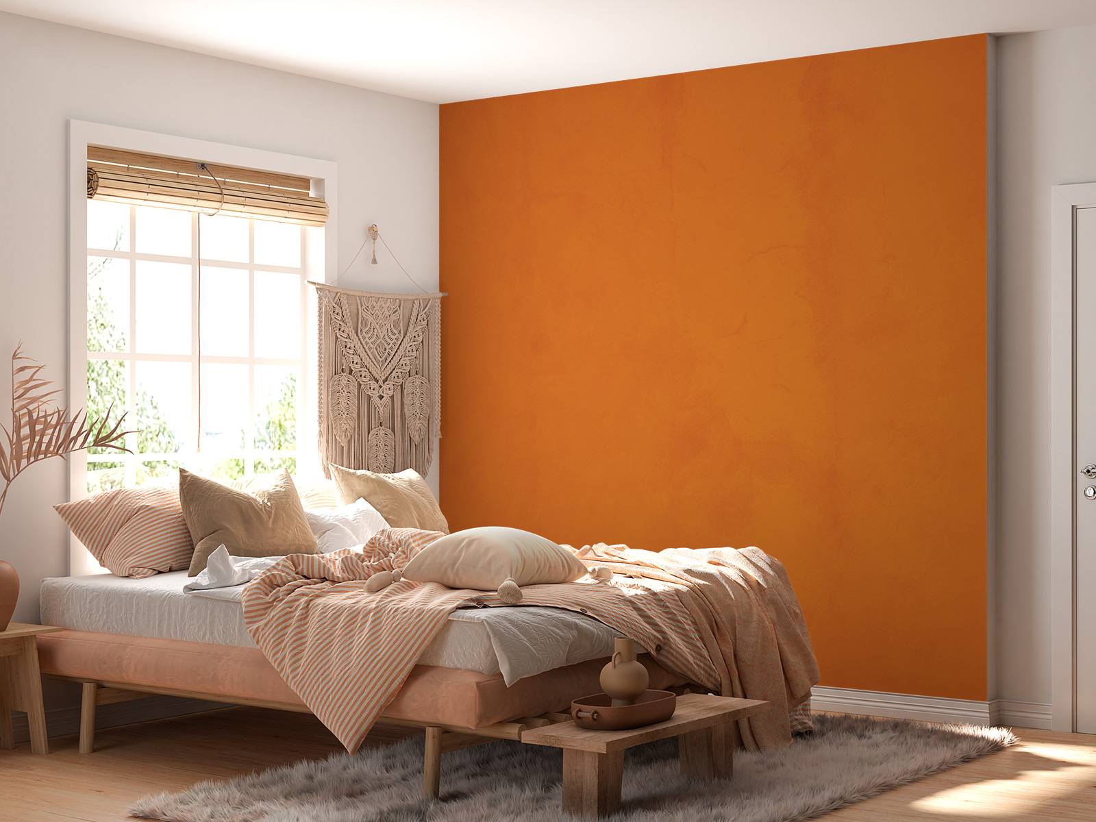 Gammal orange betong