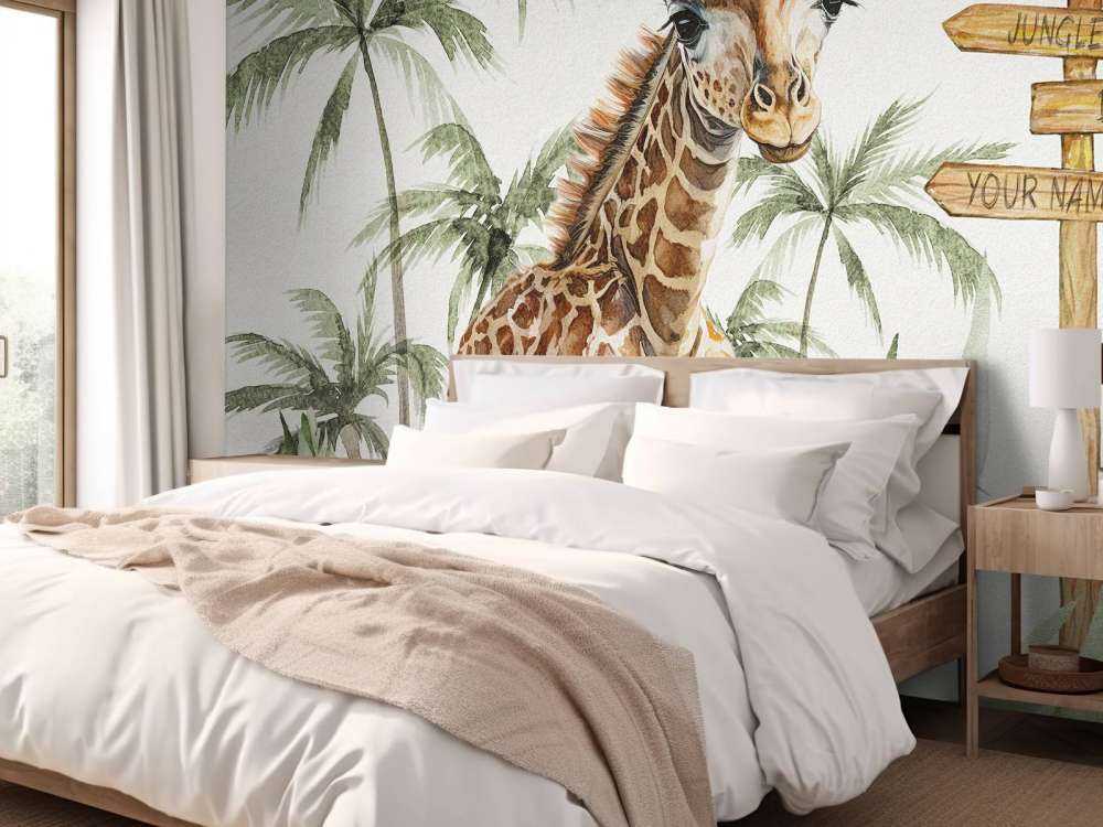 Giraffunge i djungeln
