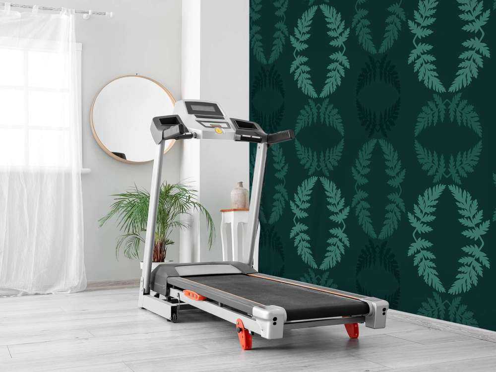 Grönt mönster med skockkvist