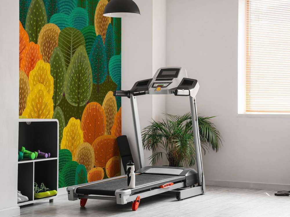 Färgglatt skogsmönster