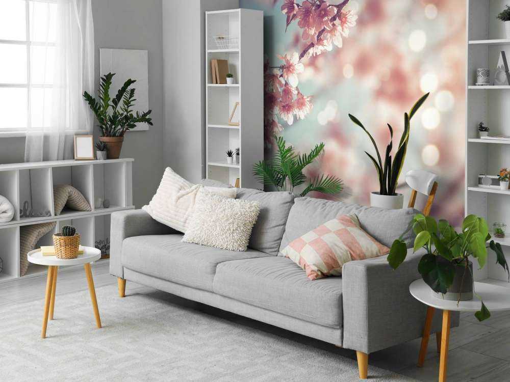 Närbildblomningfilial