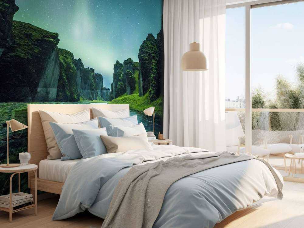 Norrsken ovanför bergen