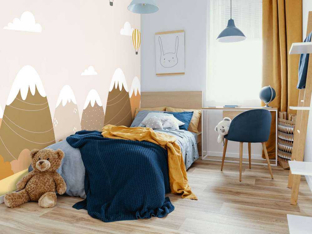 Varmluftsballonger med berg