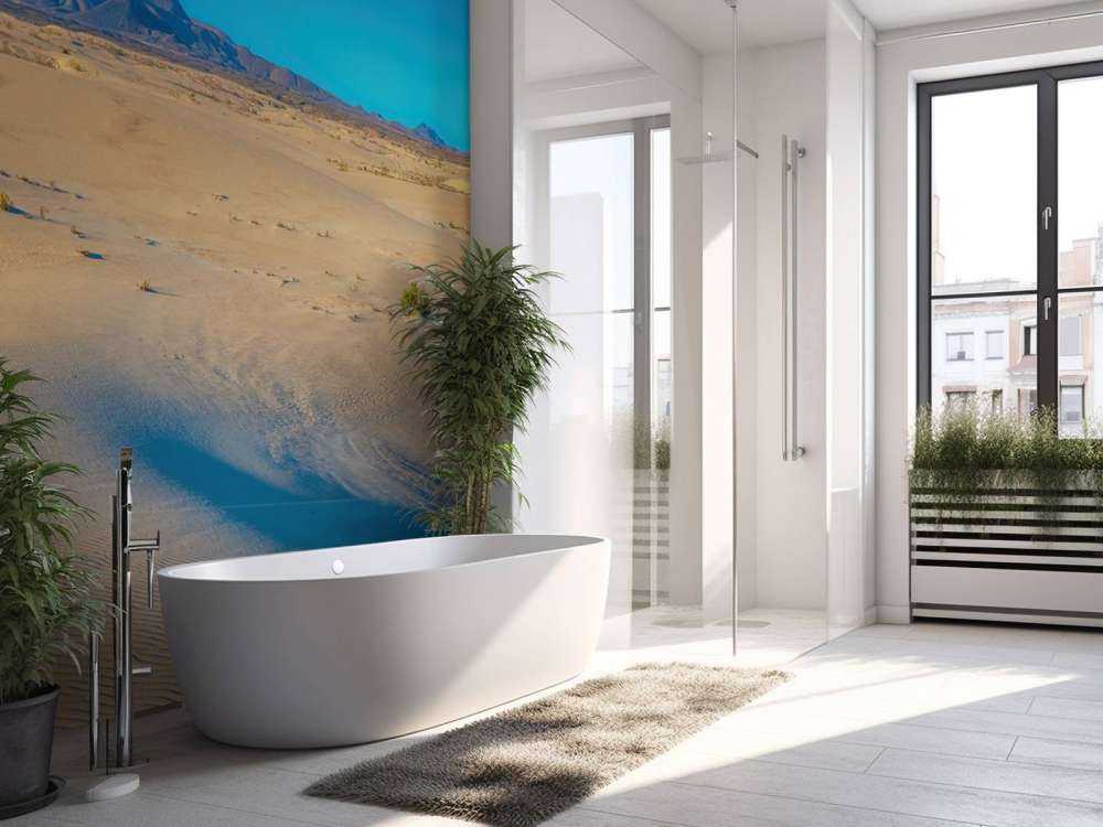 Soluppgång vid sanddyner