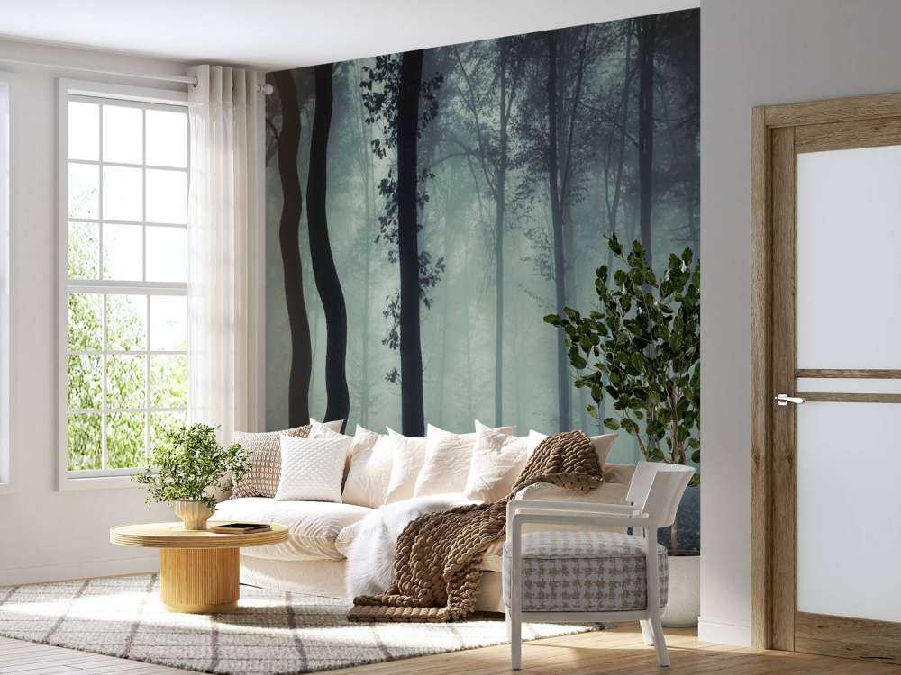 Mystisk mörk skog