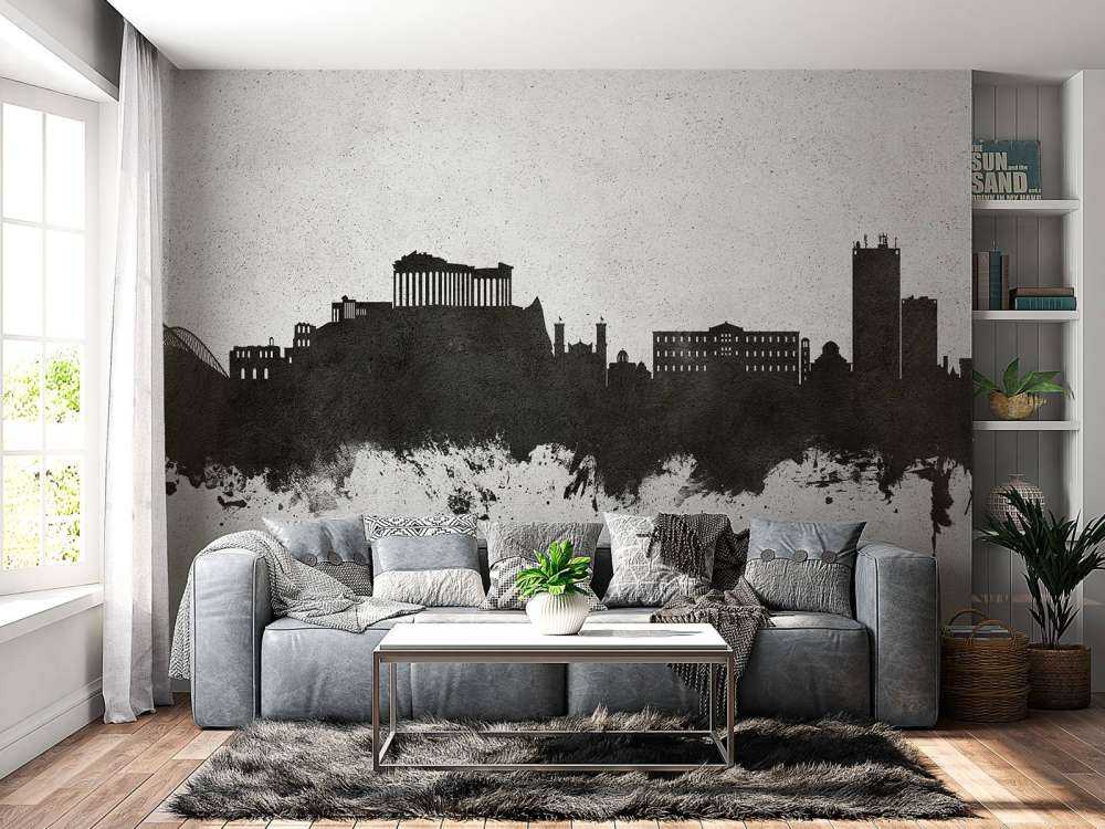 Akvarell silhuett, Athen