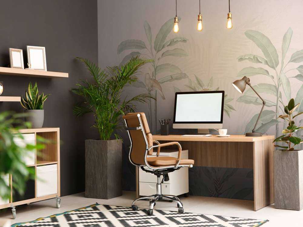 Vintage Jungle Landscape - rødrosa