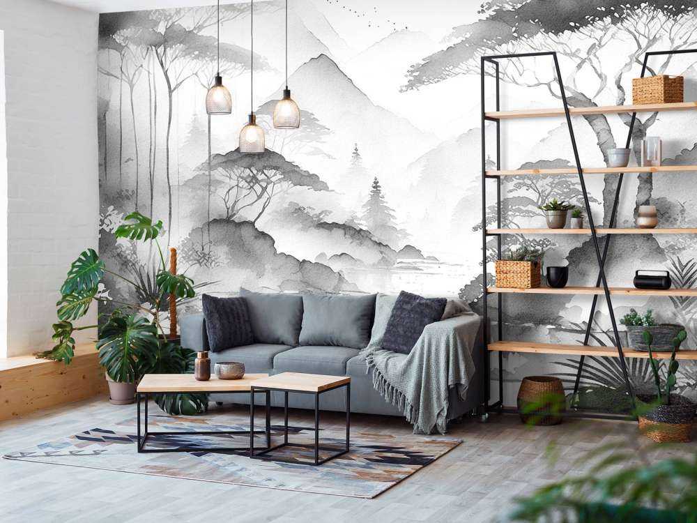 Fjellsjø i Tåkete Blekk