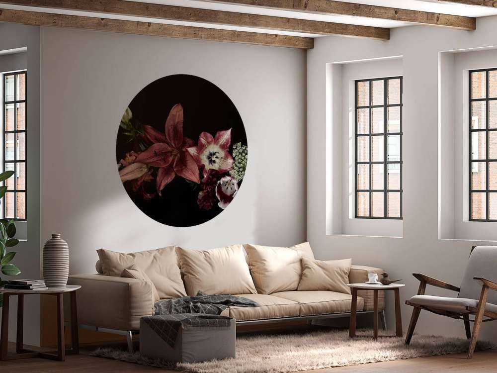 Kompositt fargerike blomster