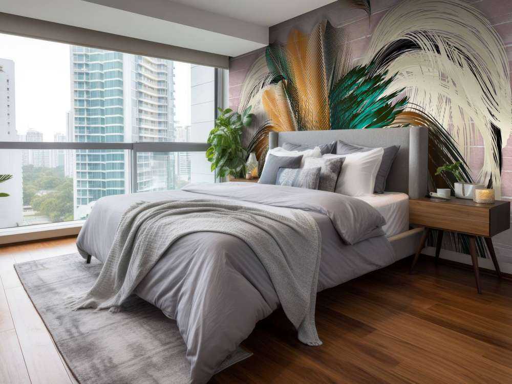 Fjær i blomsterform