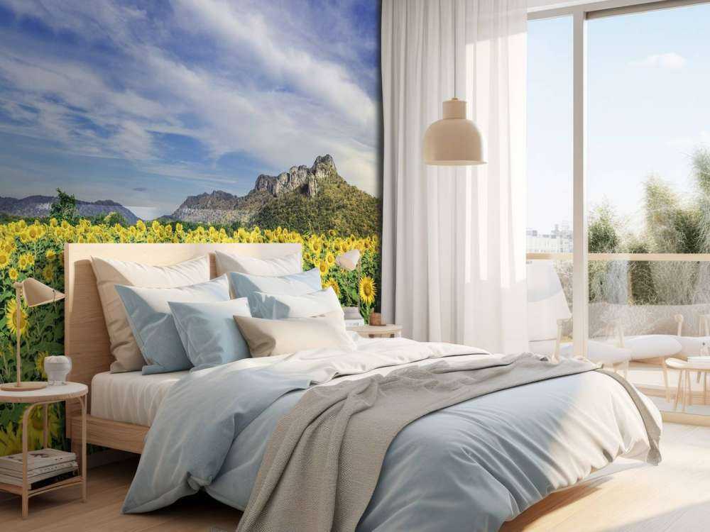 Gult blomstrende felt