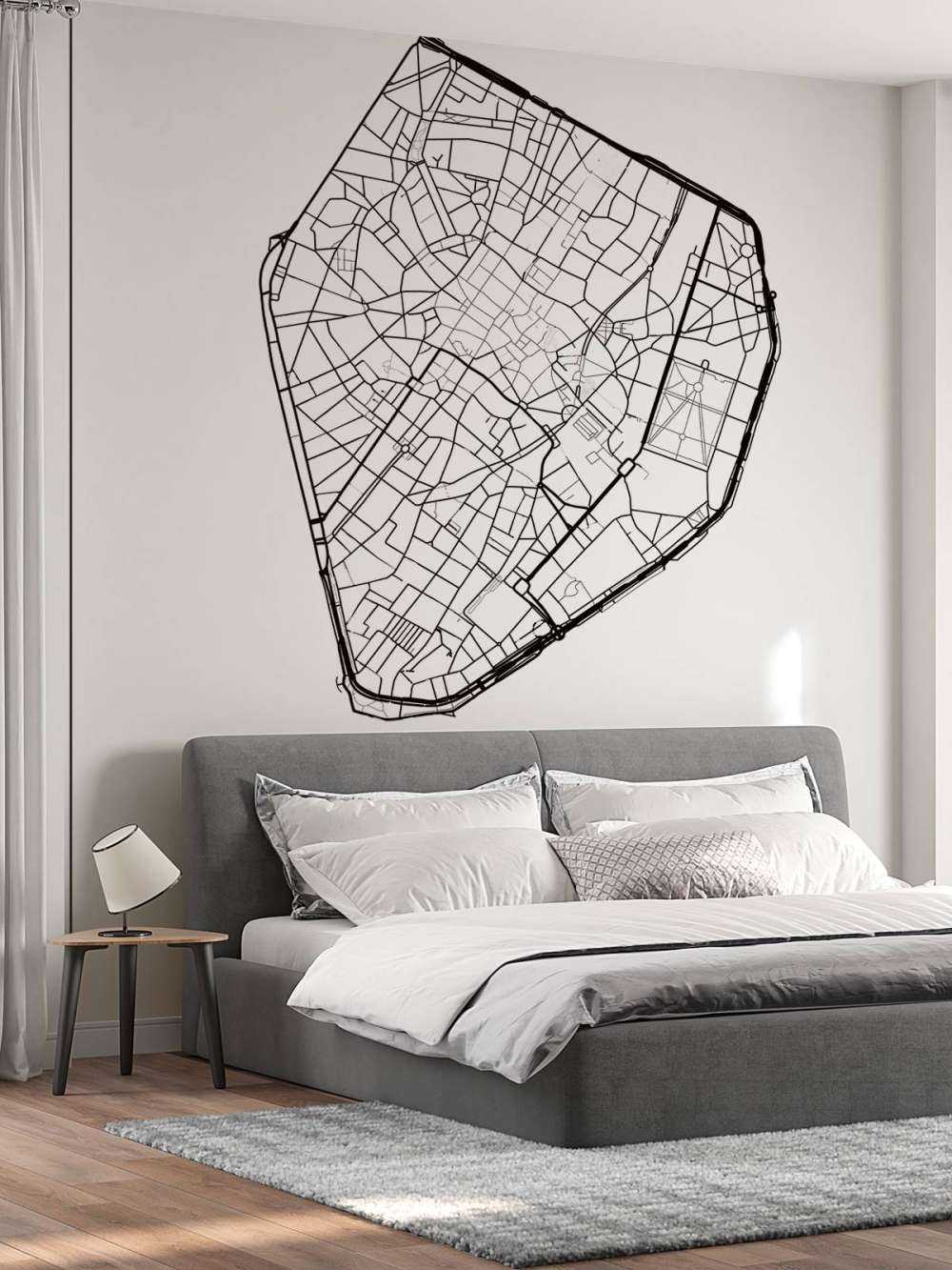 Unikt kart over Brussel