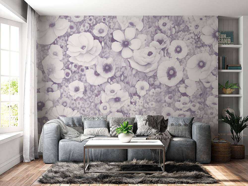 Poppy Tale Monokrom Rosa