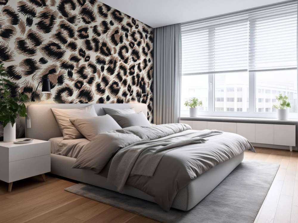 Beige farget panter pels