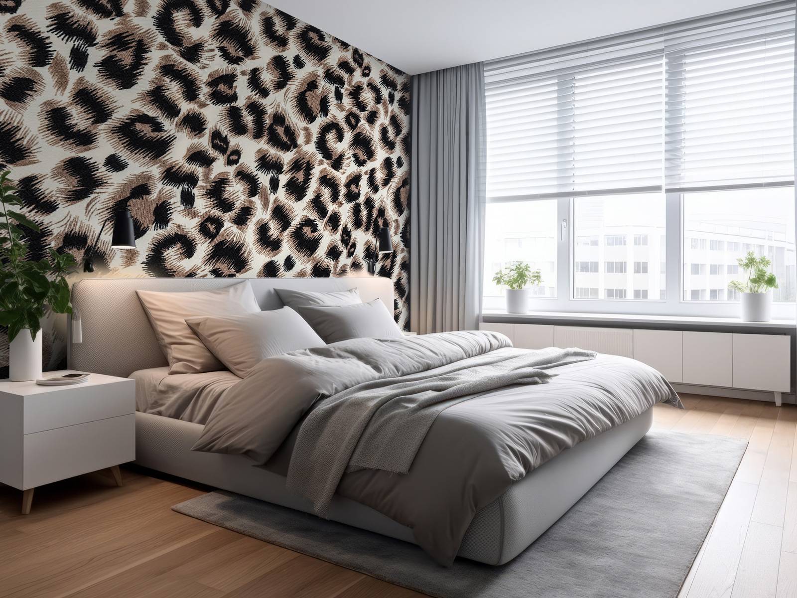 Beige farget panter pels