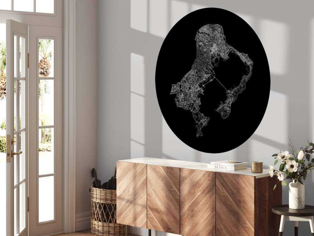 Kart over Tokyo, svart