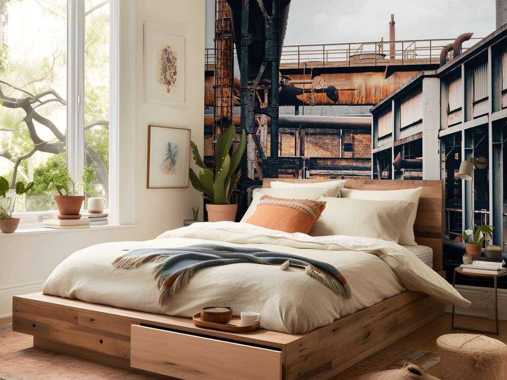 Skinner på gammel fabrikk