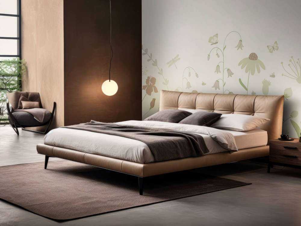 Blomsterfelt høyt med sommerfugler i beige og gammelrosa