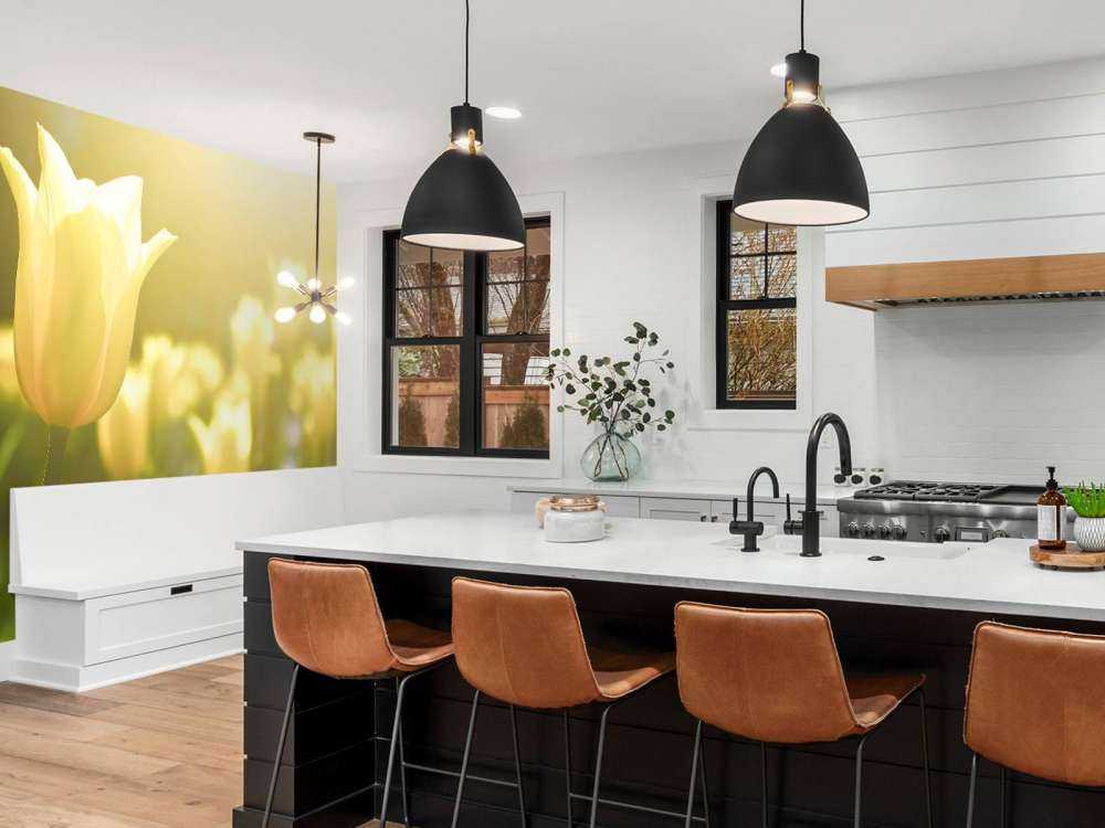 Lukk opp gul tulipann