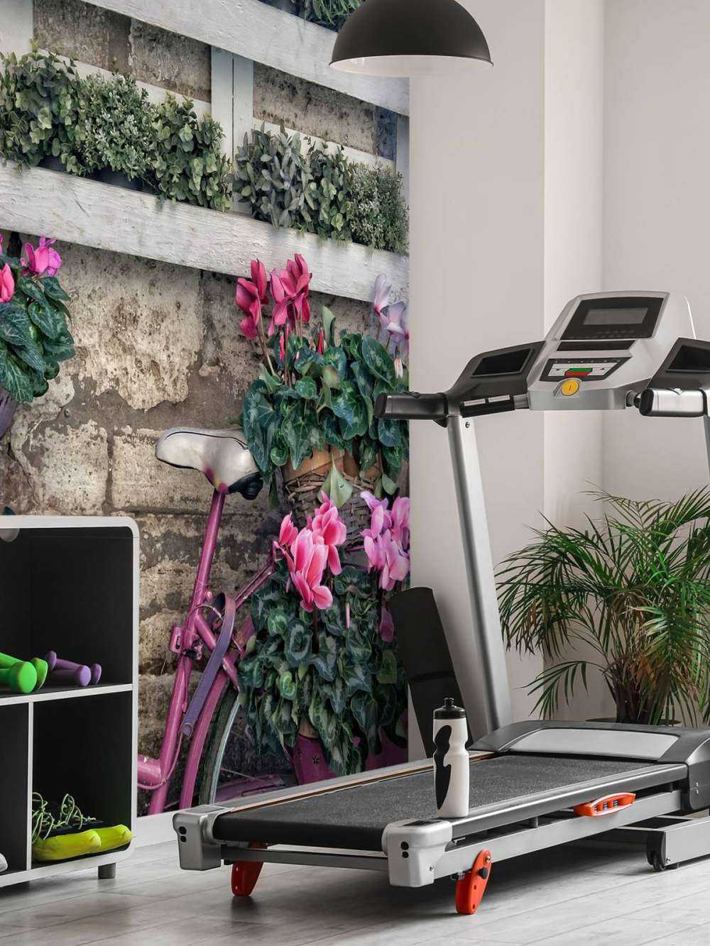 Vintage sykkel med blomster