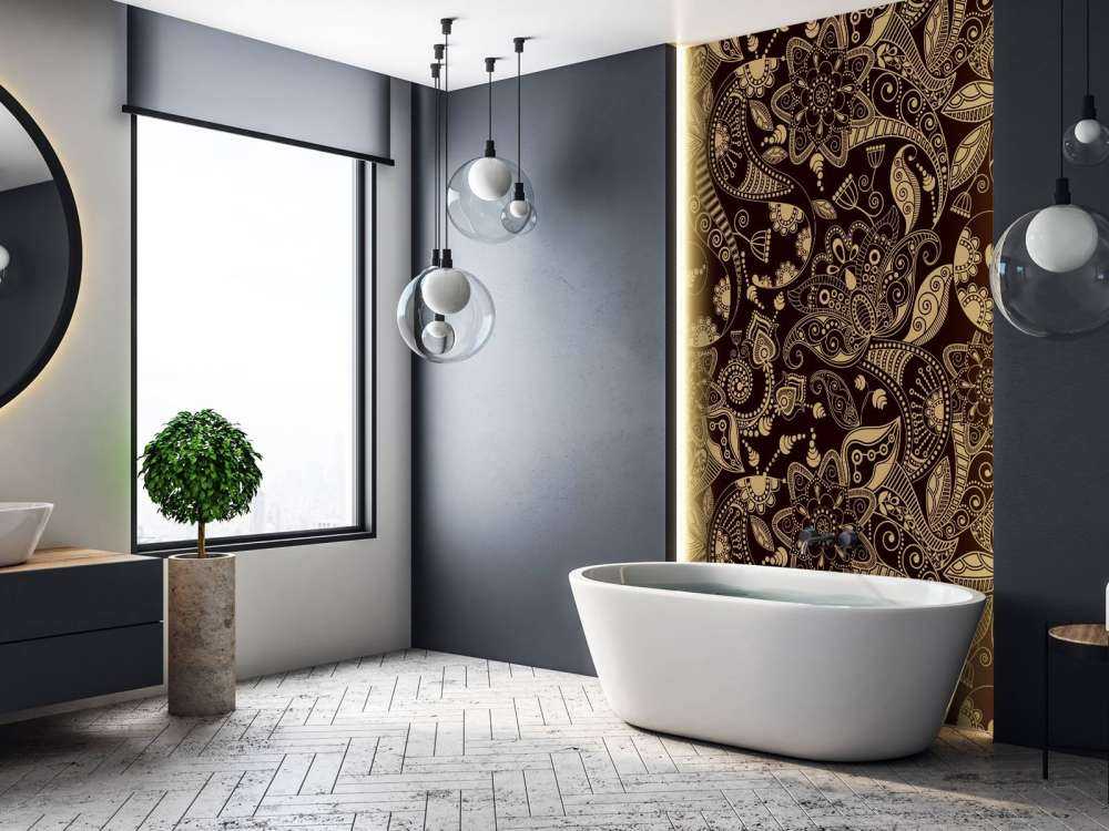 Gull blomstermønstre