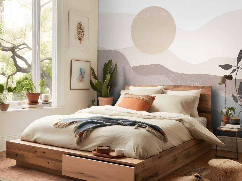 Midt århundre solnedgang