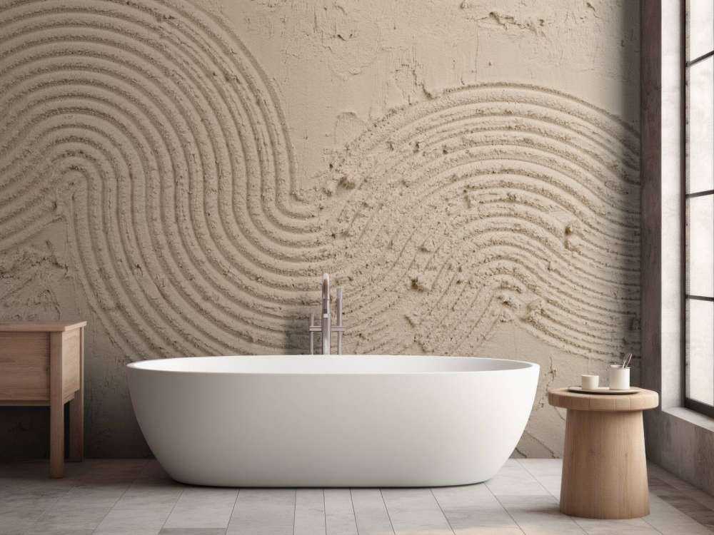 Tekstur kunst i taupe