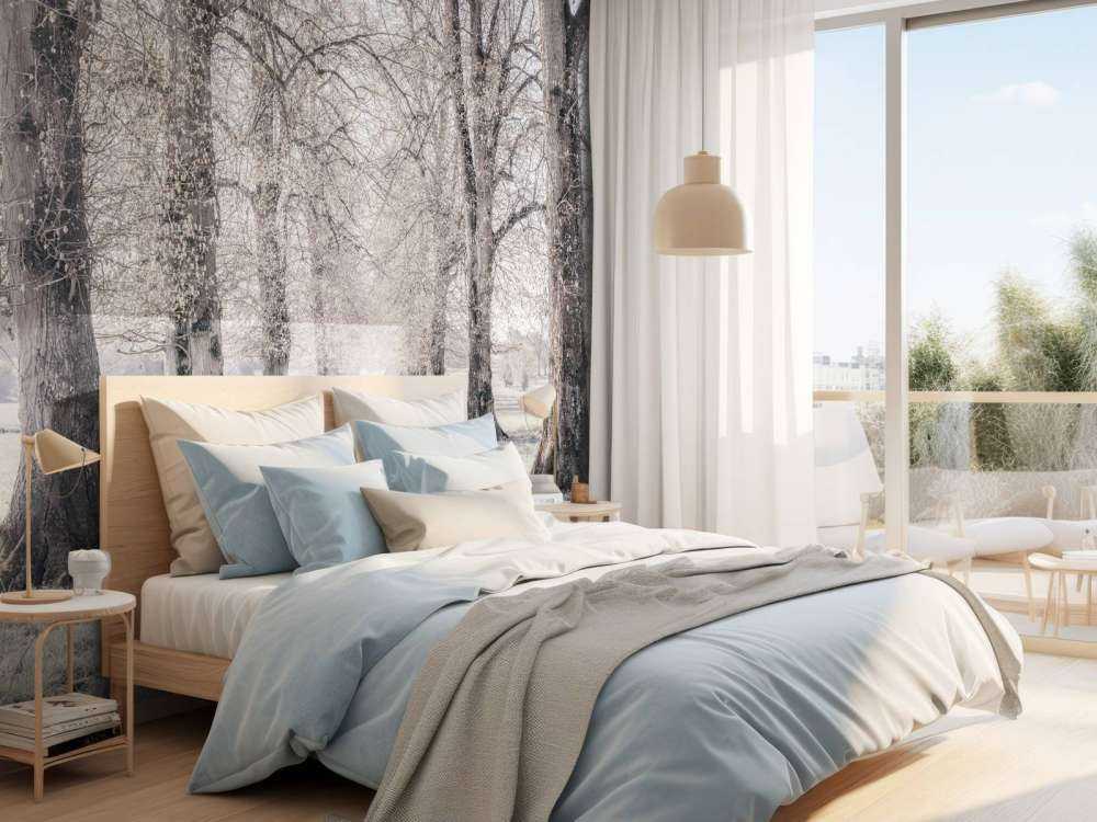 Dekkspor mellom trærne